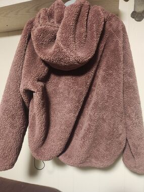 PINK Victoria's Secret Plush Hooded Pullover - Mauve